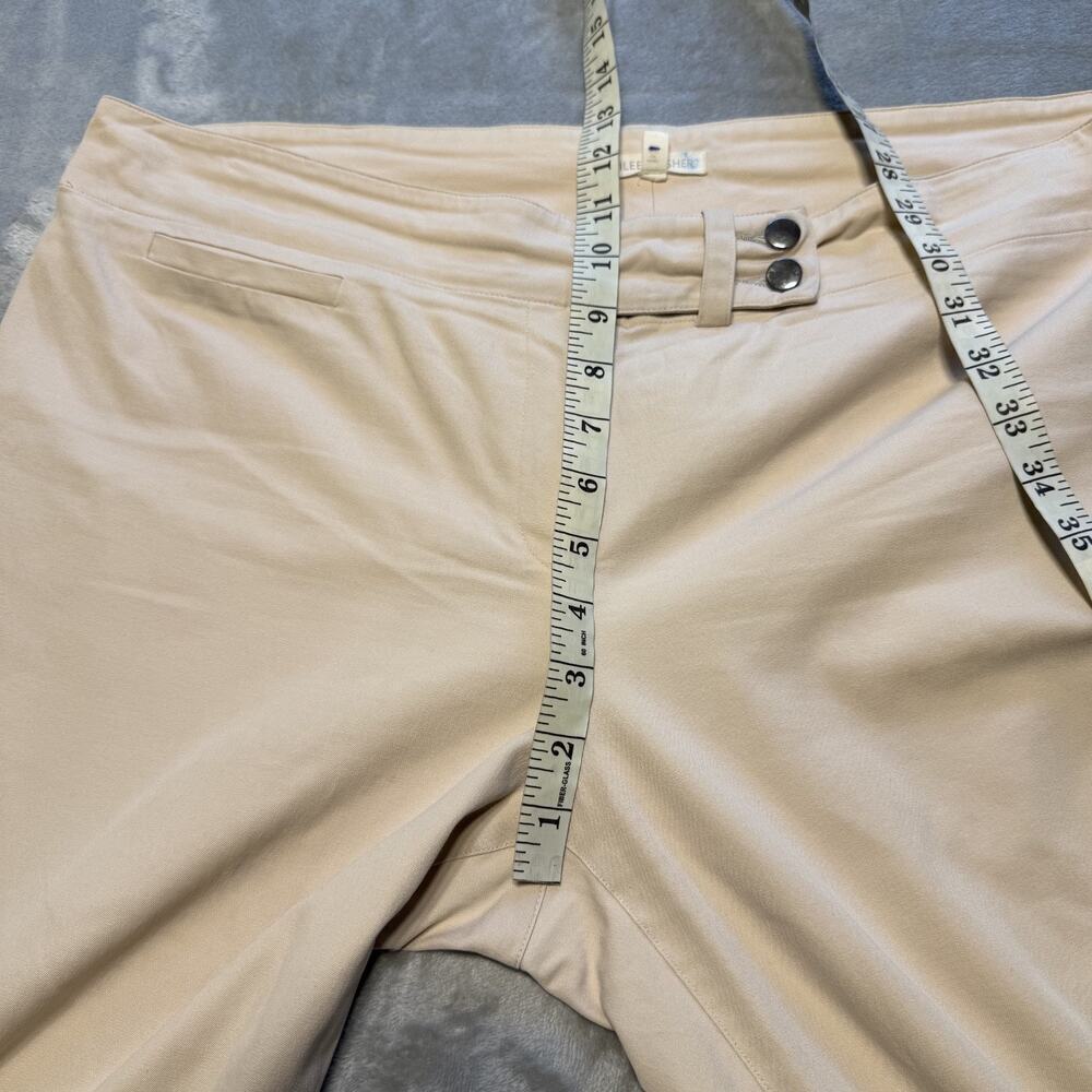 Eileen Fisher Pants Womens Large Beige Straight Leg Casual Trousers Lightweight - Picture 8 of 14